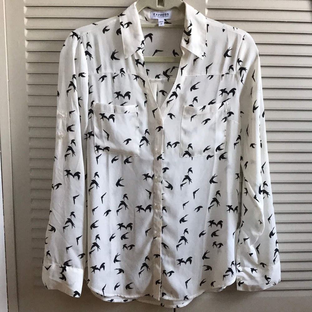 Express Portofino shirt - Swallow bird print